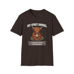 "My Spirit Animal: Highland Cow (Comfort Zone Champion)" T-Shirt
