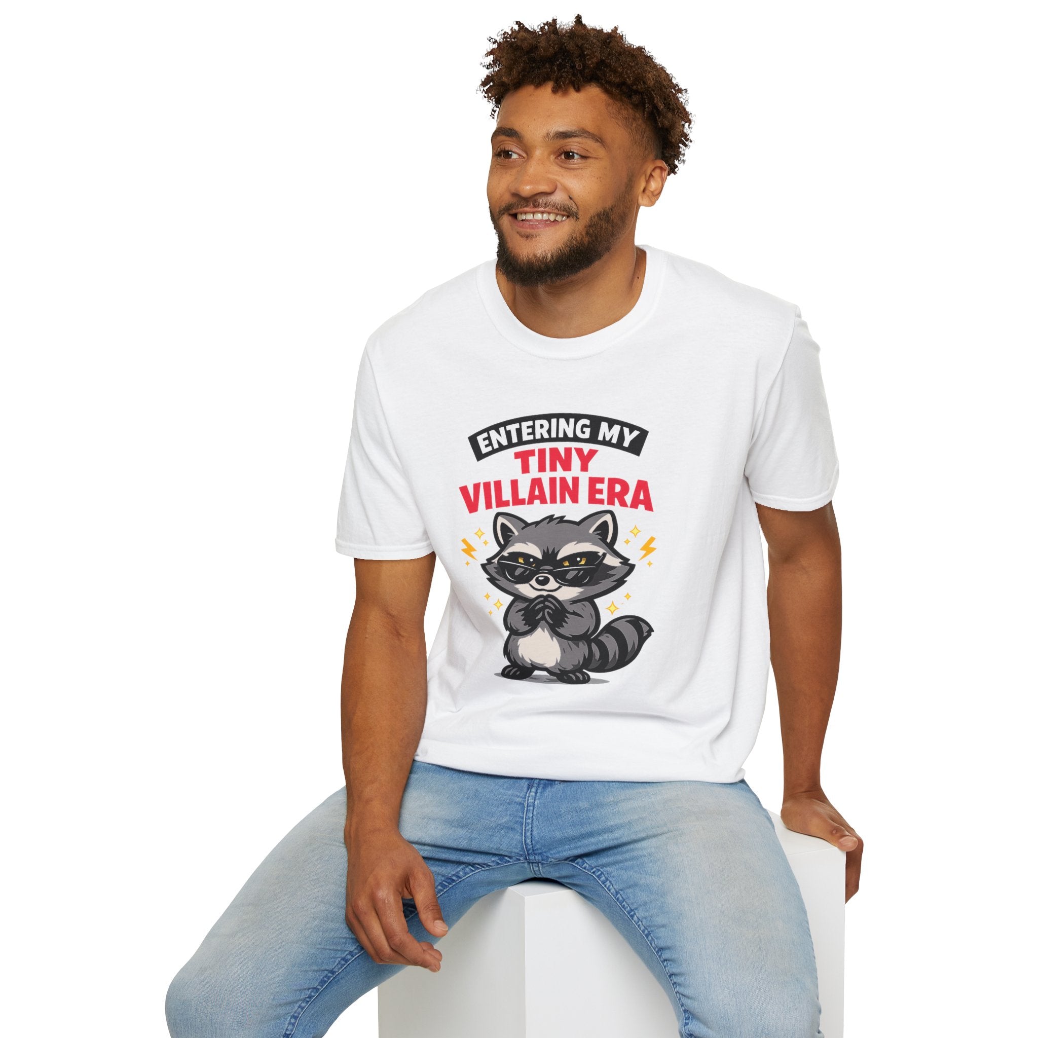 "Entering My Tiny Villain Era" Naughty Raccoon T-Shirt