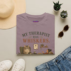 "My Therapist Has Whiskers." Therapy Cat T-Shirt