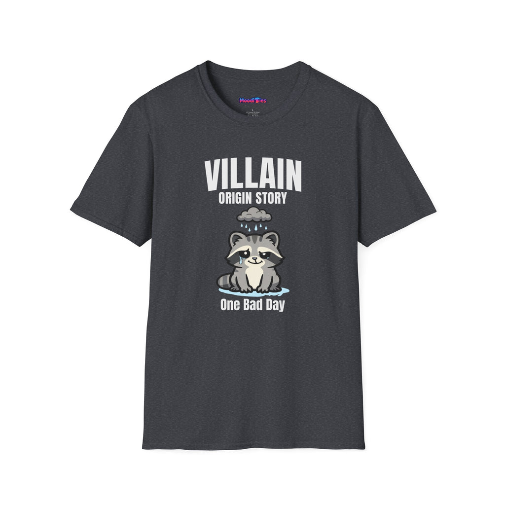 "Villain Origin Story: One Bad Day" Raccoon T-Shirt