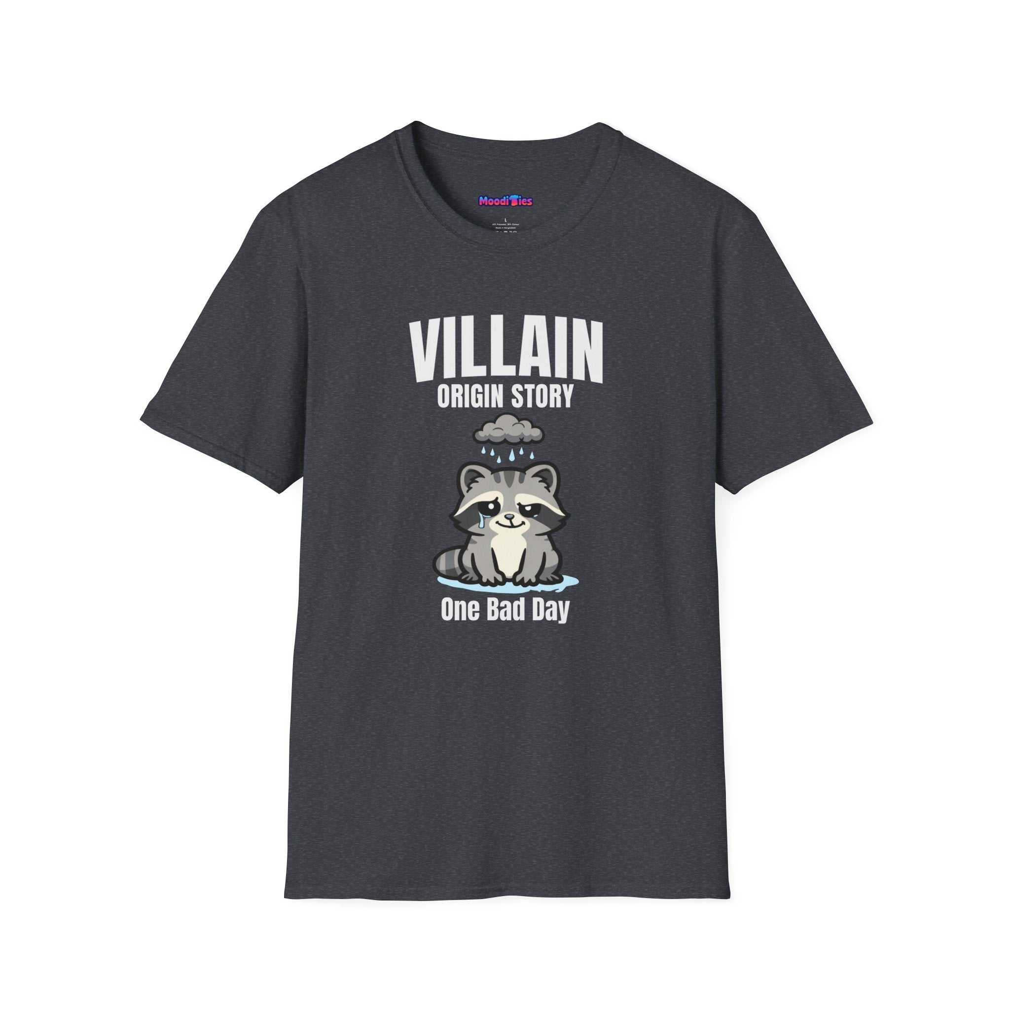 "Villain Origin Story: One Bad Day" Raccoon T-Shirt