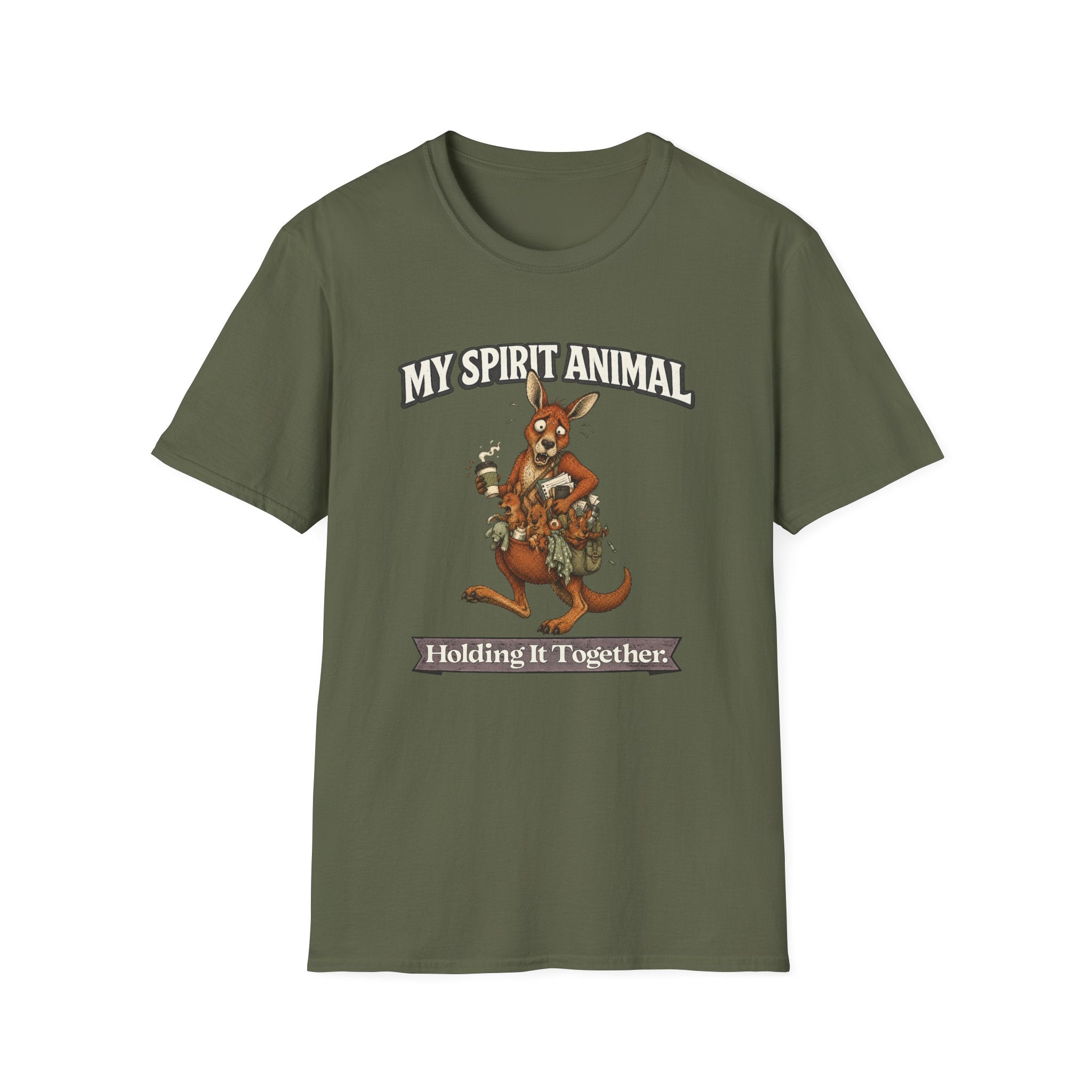 "My Spirit Animal: Kangaroo (Holding It Together)" T-Shirt