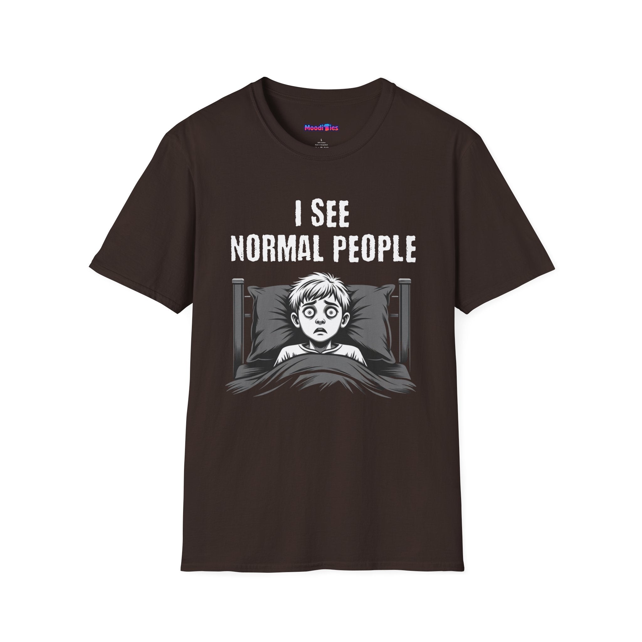 "I See Normal People" Spooked Boy T-Shirt