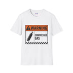 "Warning: Compressed Gas" Warning Sign T-Shirt