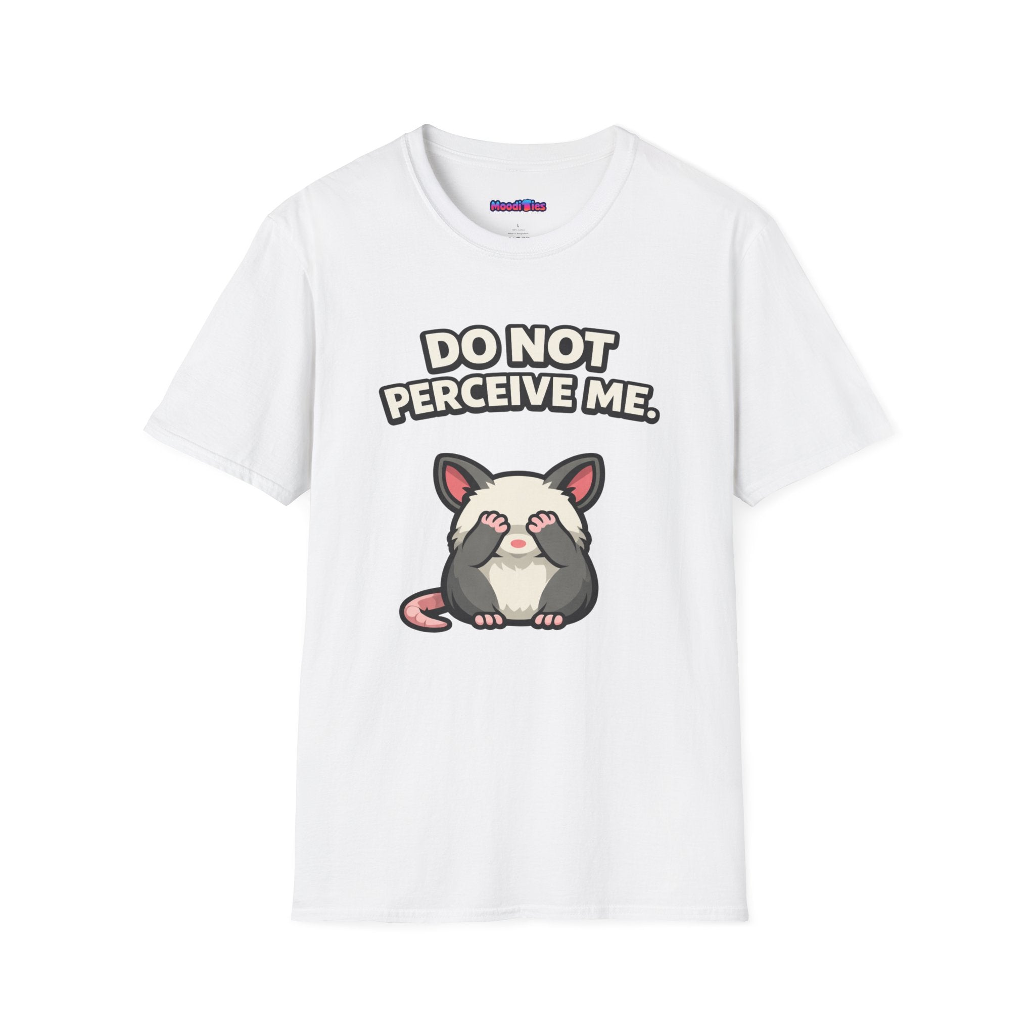 "Do Not Perceive Me" Shy Opossum T-Shirt