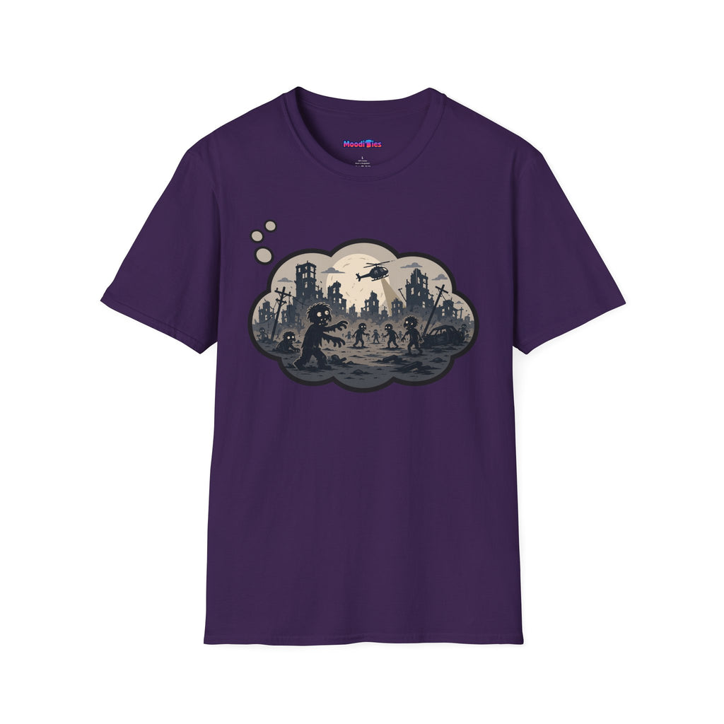 "Zombie Apocalypse" Anxiety Thought Bubble T-Shirt