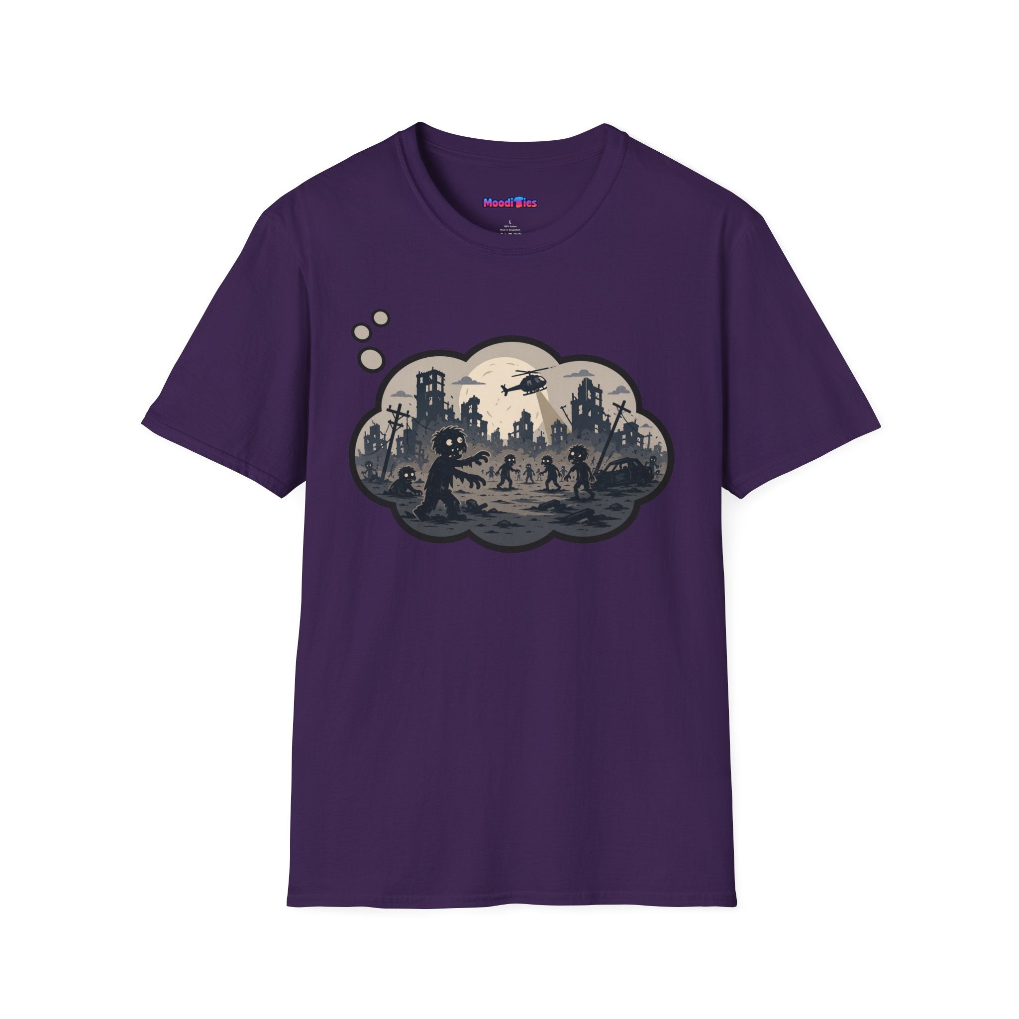 "Zombie Apocalypse" Anxiety Thought Bubble T-Shirt