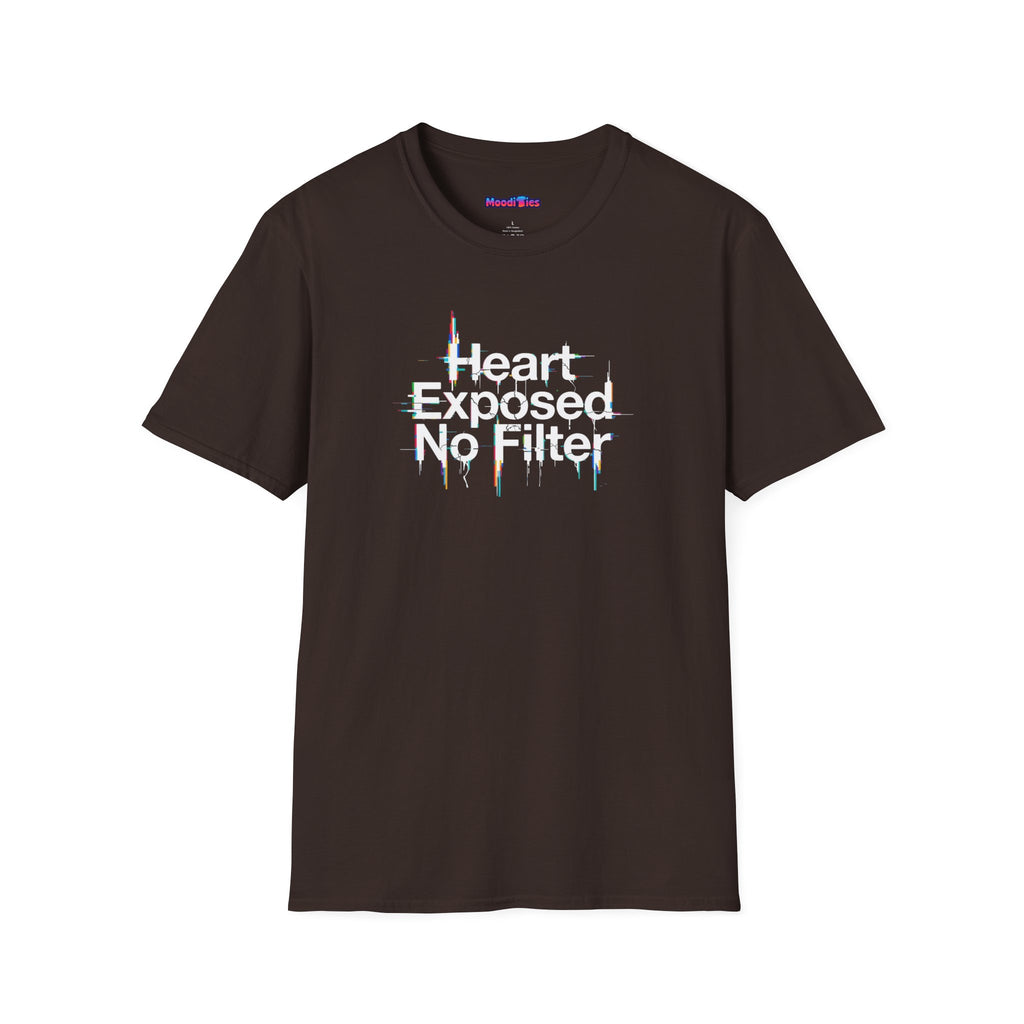 "Heart Exposed No Filter" Graphic T-Shirt