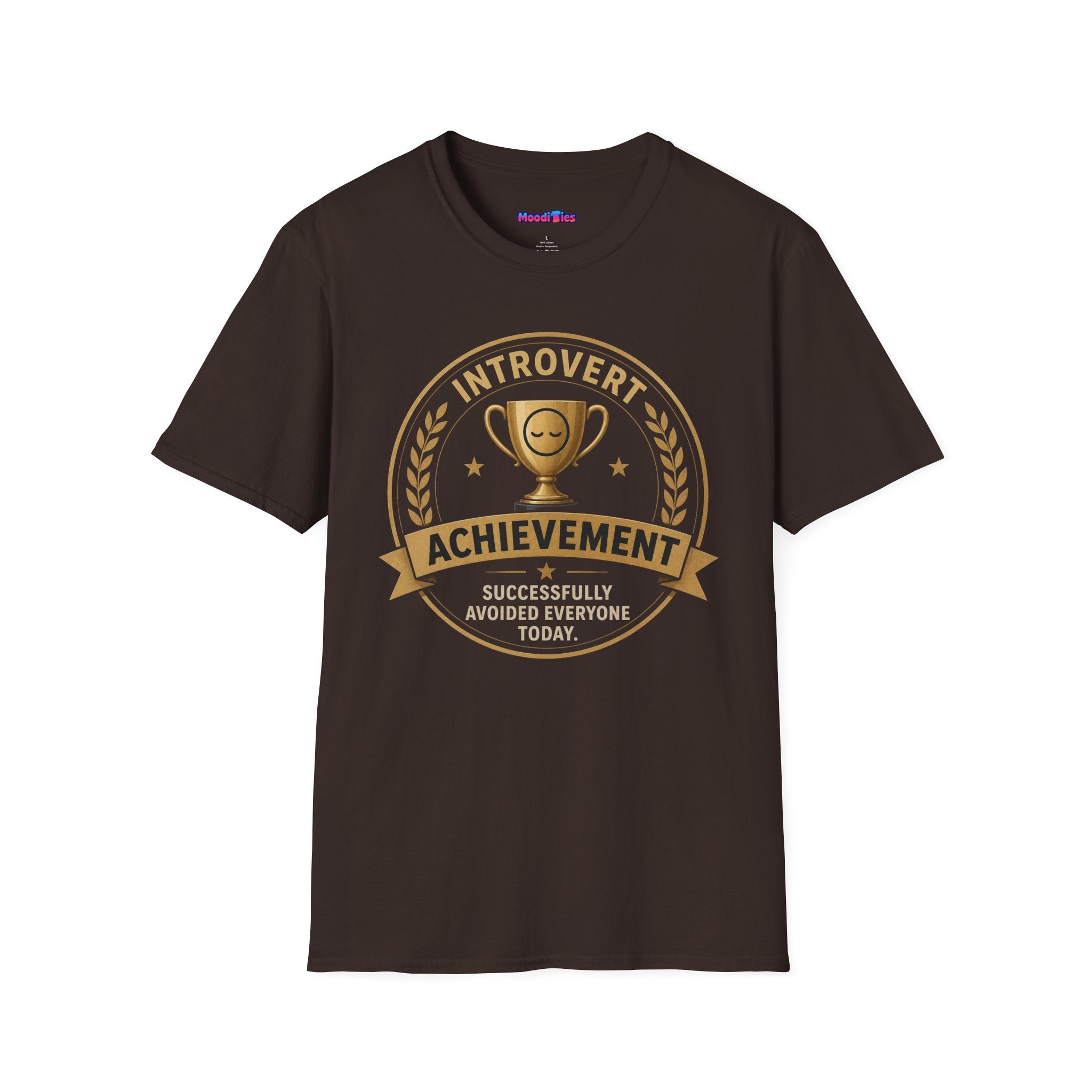 "Introvert Achievement: Successfully Avoided Everyone Today" T-Shirt