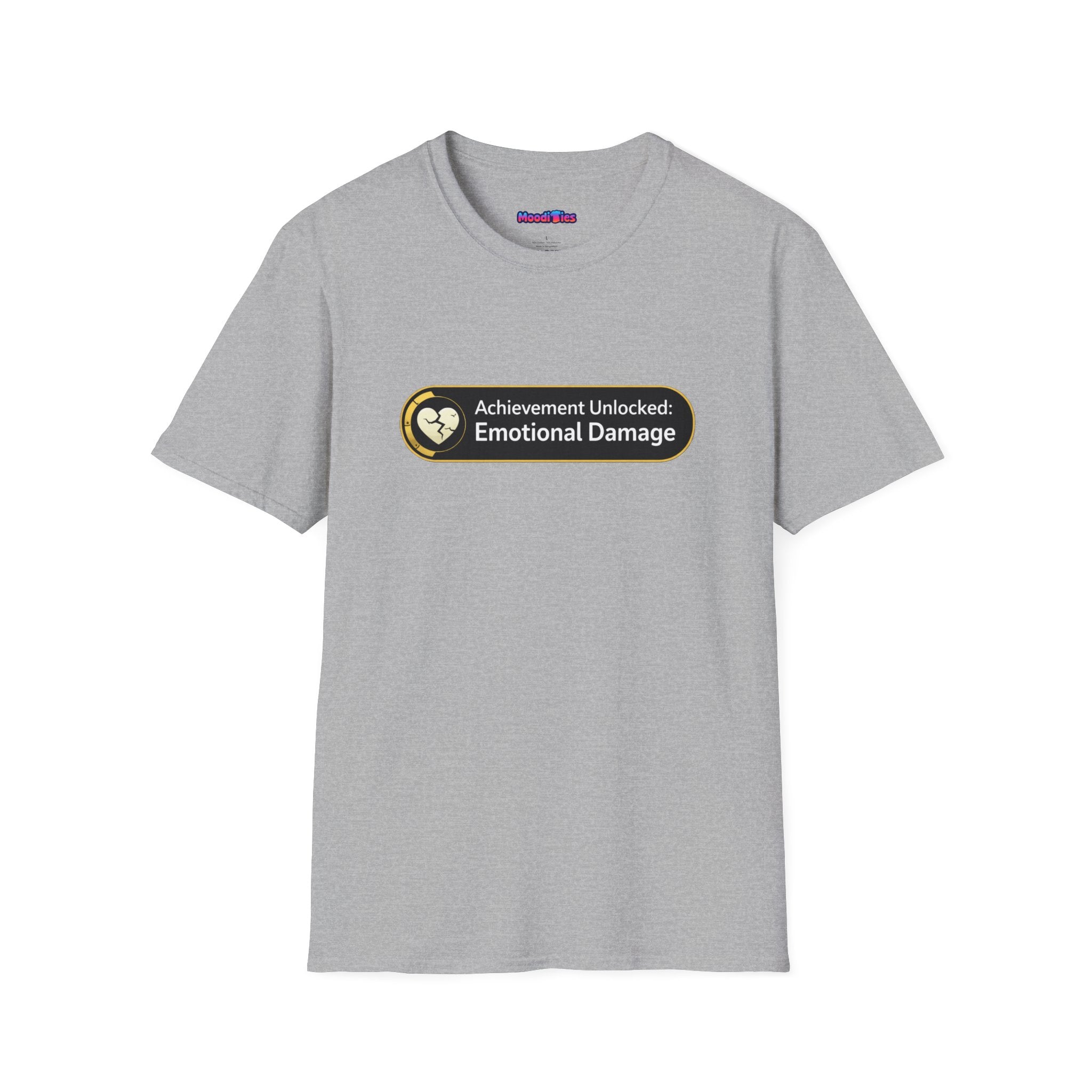 "Achievement Unlocked: Emotional Damage” Funny Graphic T-Shirt