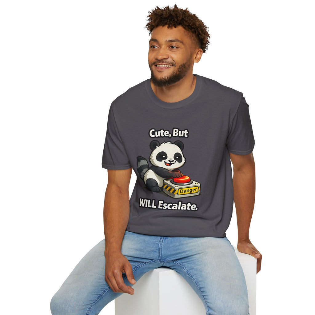 "Cute, But Will Escalate" Danger Panda T-Shirt