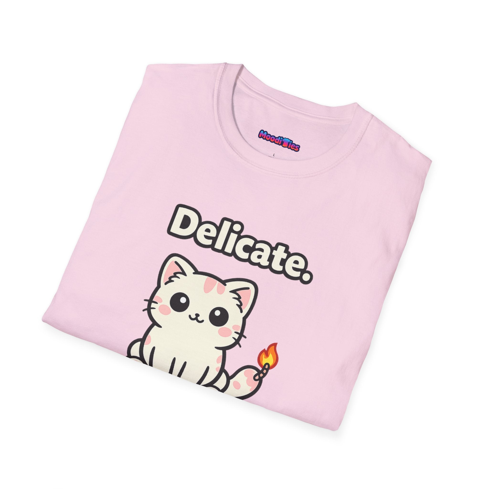 "Delicate. Like a Bomb." Cat T-Shirt