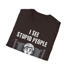 "I See Stupid People" Spooked Boy T-Shirt