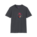 Entangled Heart T-Shirt — X-Ray Anatomical Heart Graphic Tee