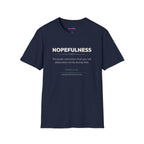 Dictionary entry-style text featuring the word "Nopefulness" with its definition and humorous tagline in a clean modern font.
