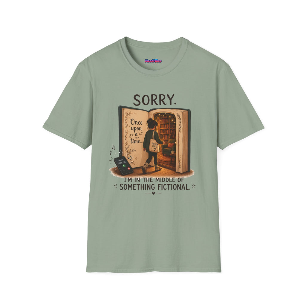 "Sorry. I'm In the Middle of Something Fictional." Book Portal T-Shirt