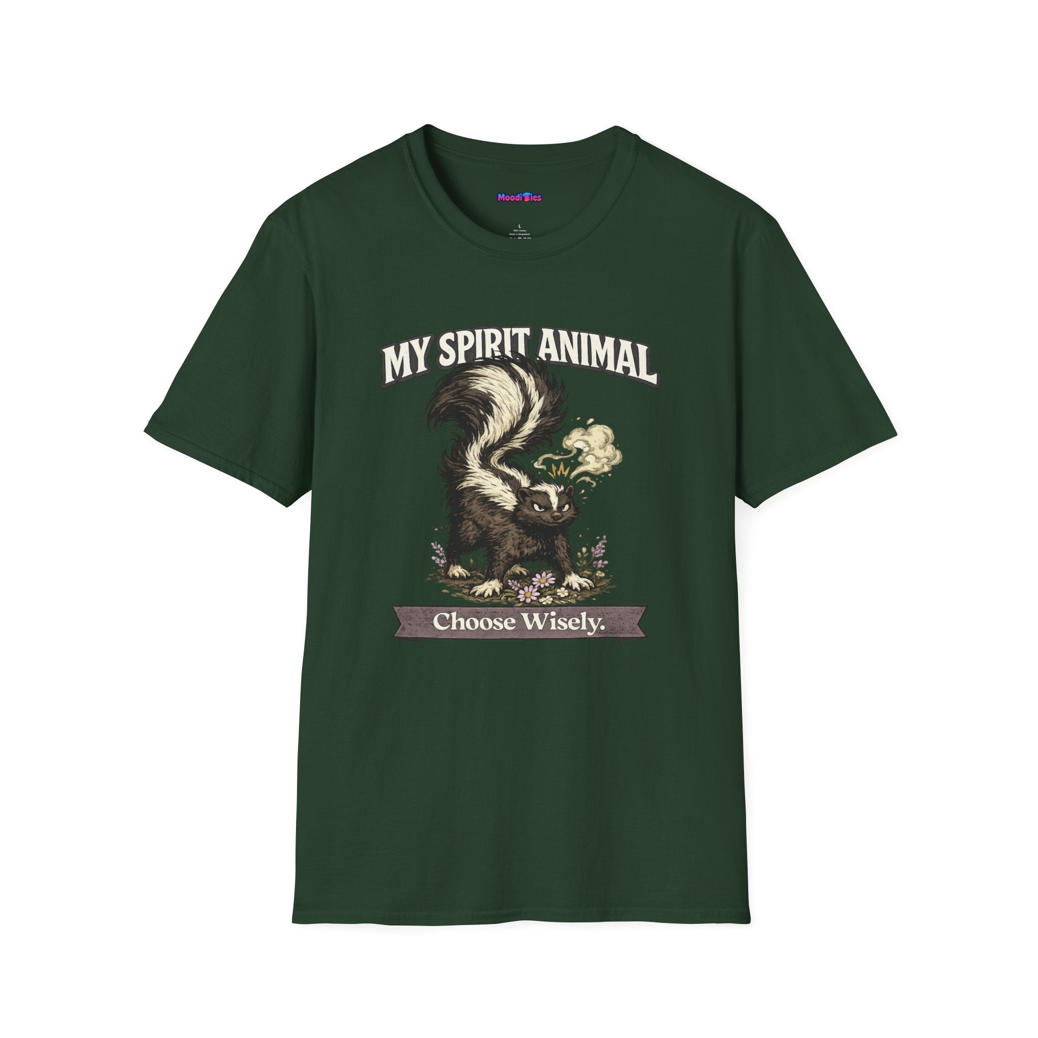 "My Spirit Animal: Skunk (Choose Wisely)" T-Shirt