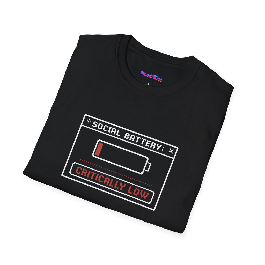 "Social Battery: Critically Low" T‑Shirt