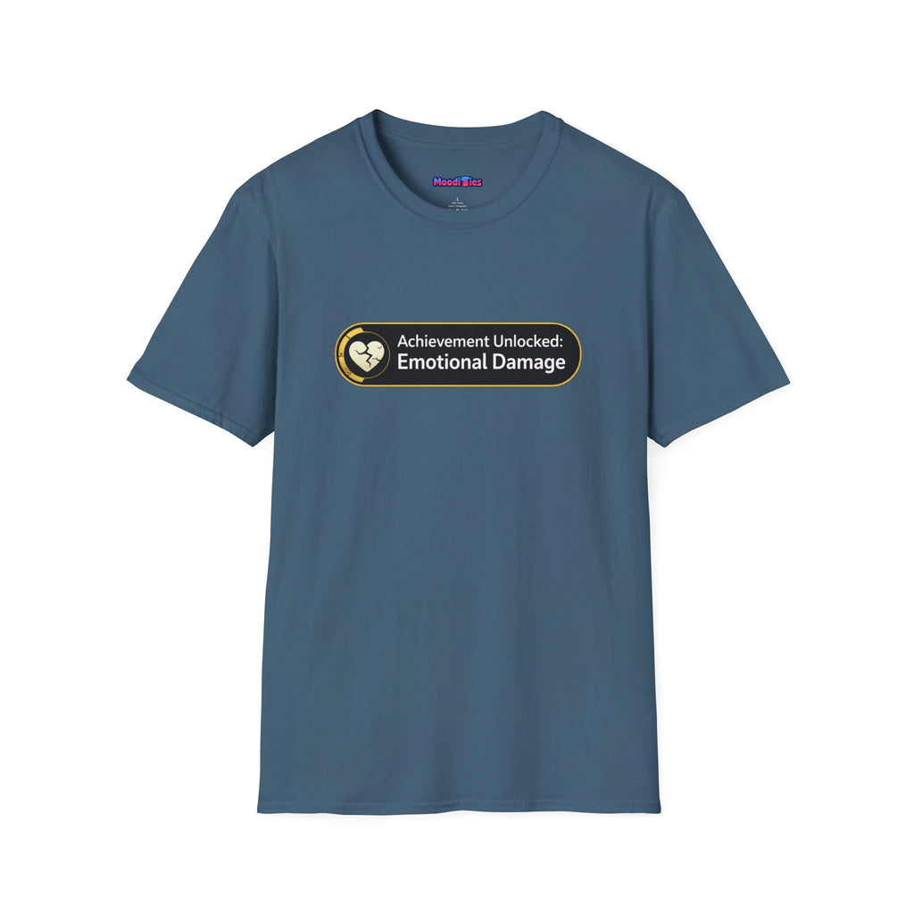 "Achievement Unlocked: Emotional Damage” Funny Graphic T-Shirt