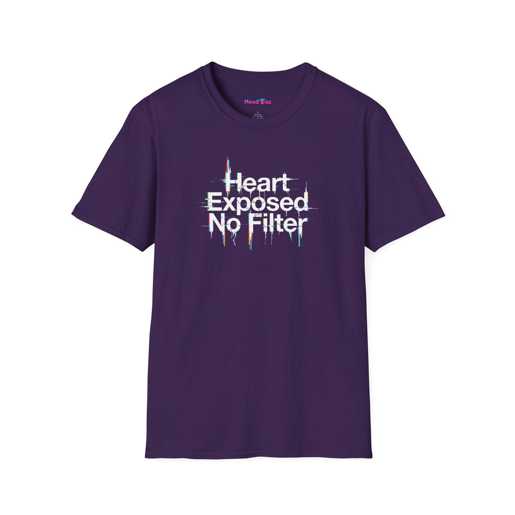 "Heart Exposed No Filter" Graphic T-Shirt