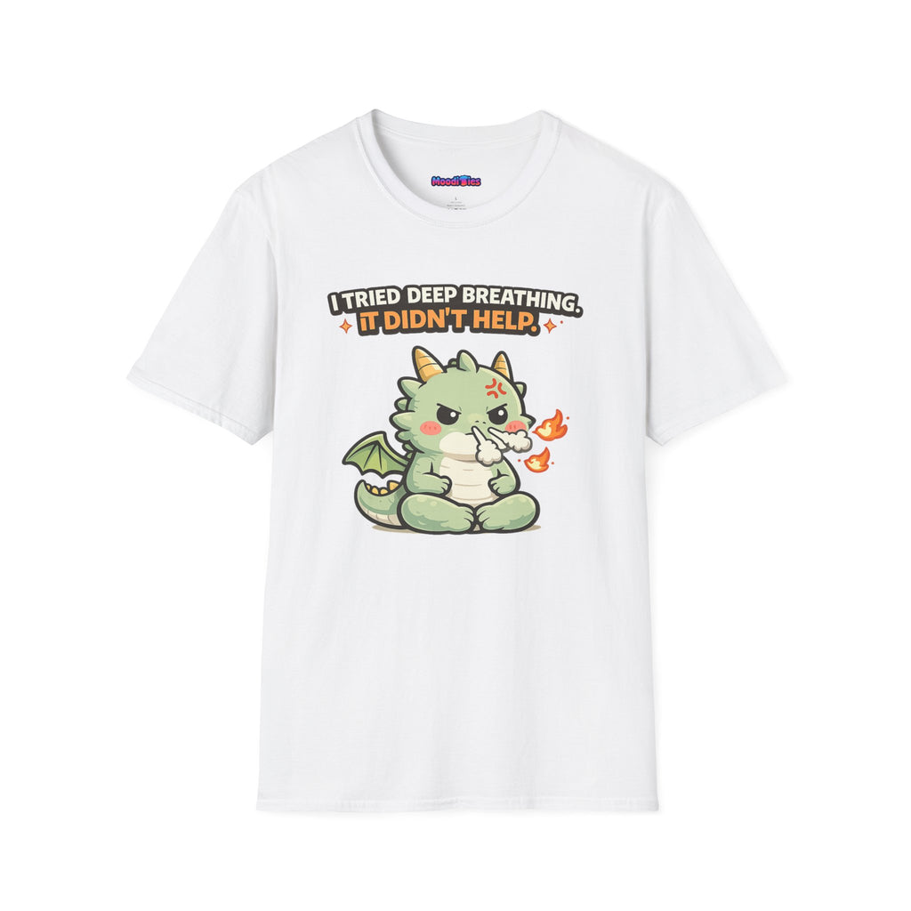 "I Tried Deep Breathing" Snorting Baby Dragon T‑Shirt