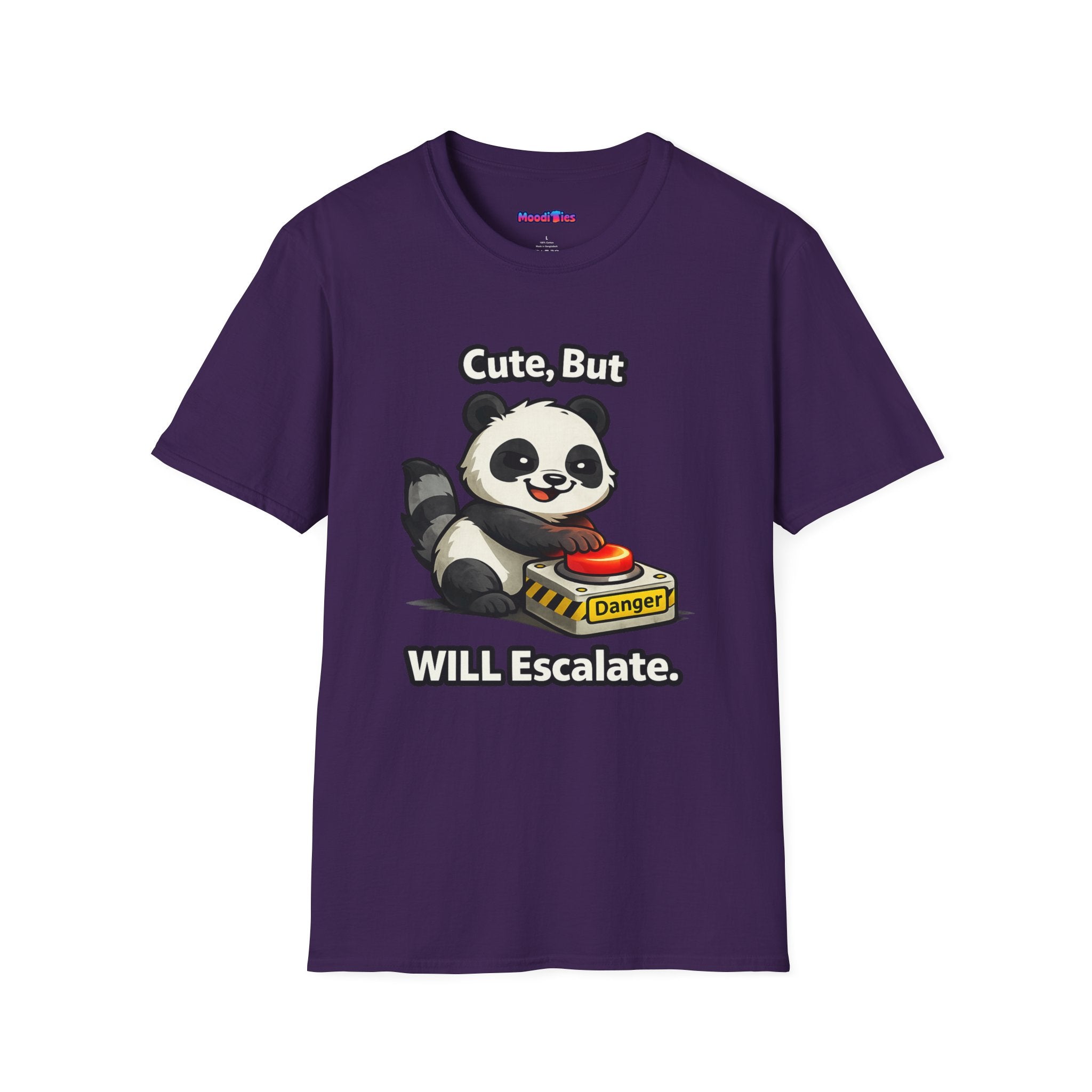 "Cute, But Will Escalate" Danger Panda T-Shirt