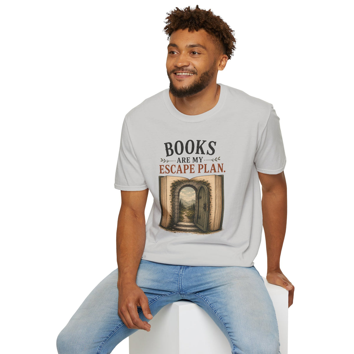 "Books Are My Escape Plan." T-Shirt