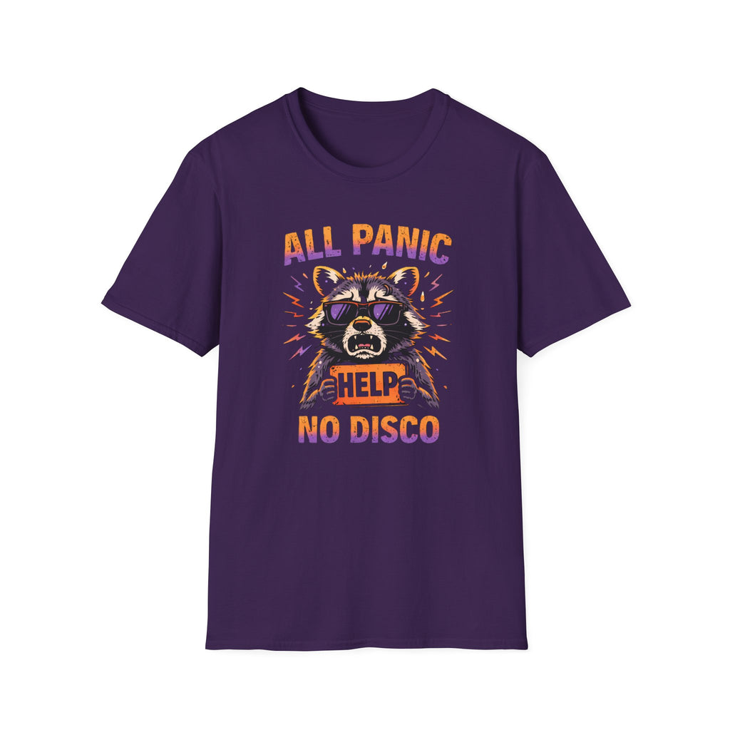"All Panic, No Disco" Raccoon T-Shirt