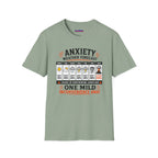 "Anxiety Weather Forecast: One Mild Inconvenience Away" T-Shirt
