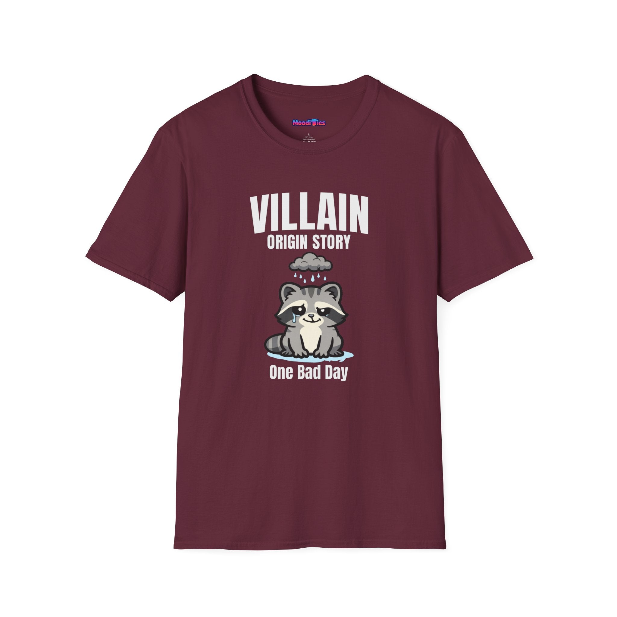 "Villain Origin Story: One Bad Day" Raccoon T-Shirt