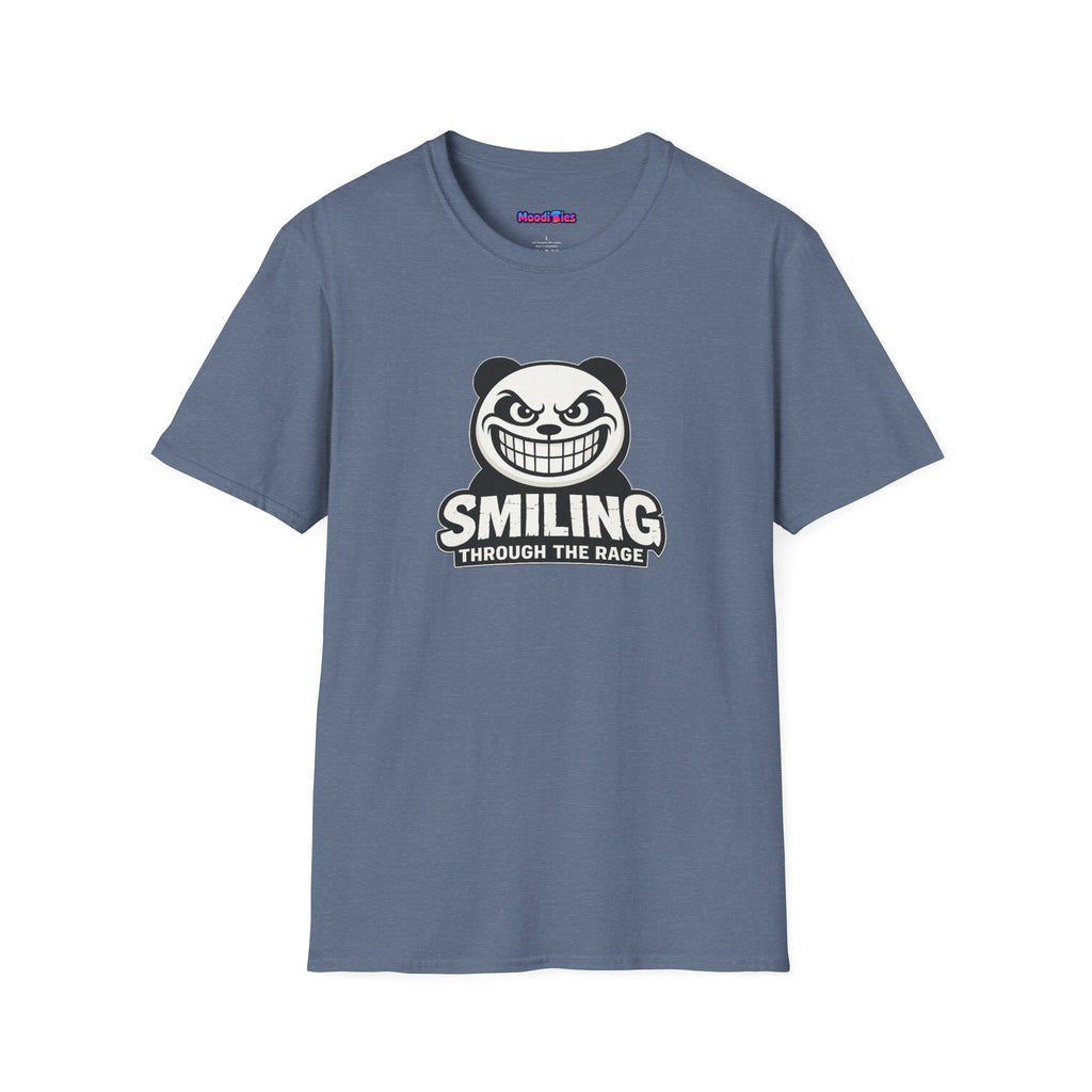 "Smiling Through The Rage" Fierce Grinning Panda T-Shirt
