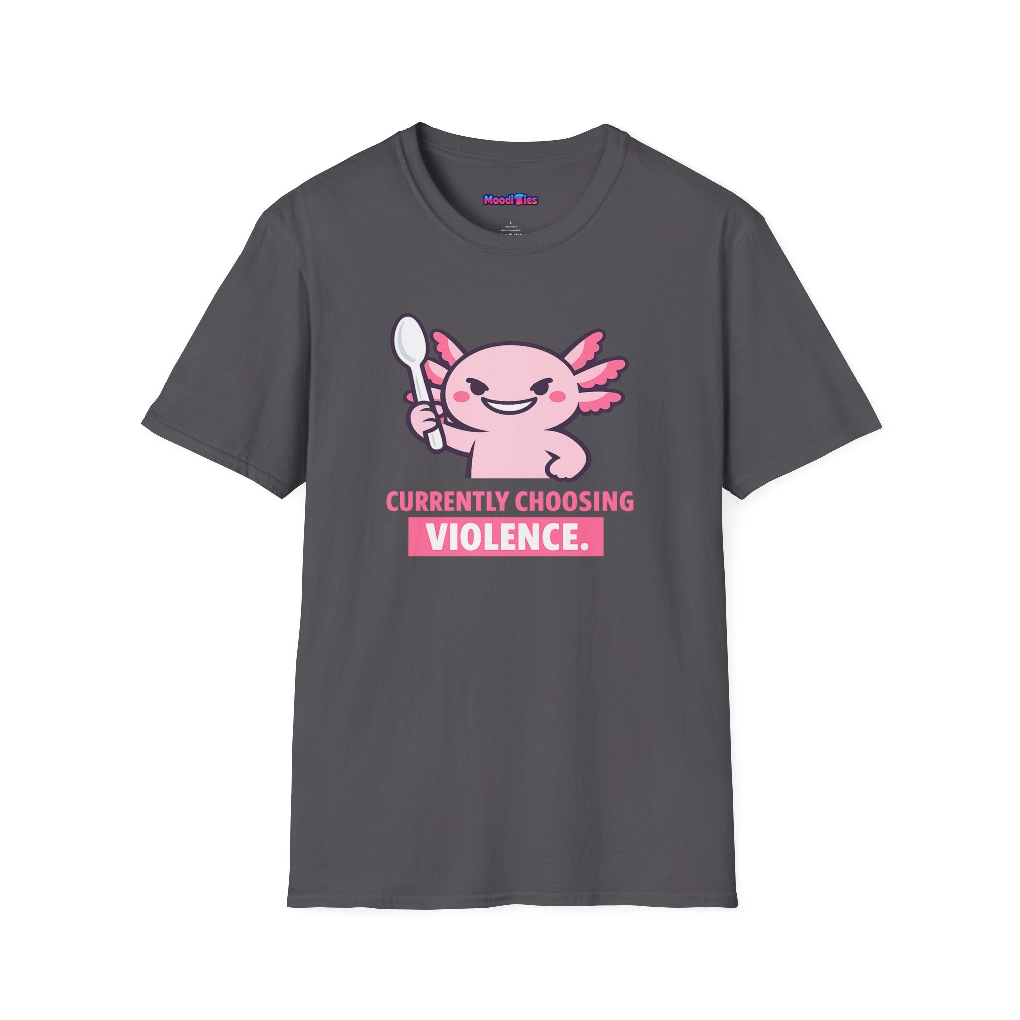 "Currently Choosing Violence" Axolotl T-Shirt