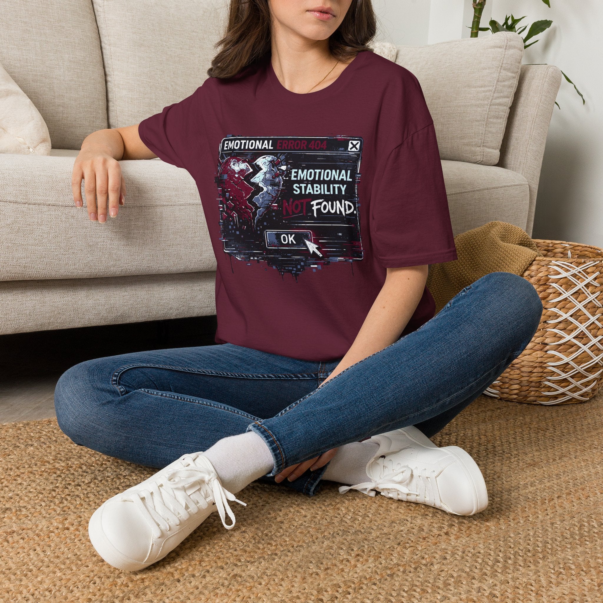 "Emotional Error 404: Emotional Stability Not Found" T-Shirt