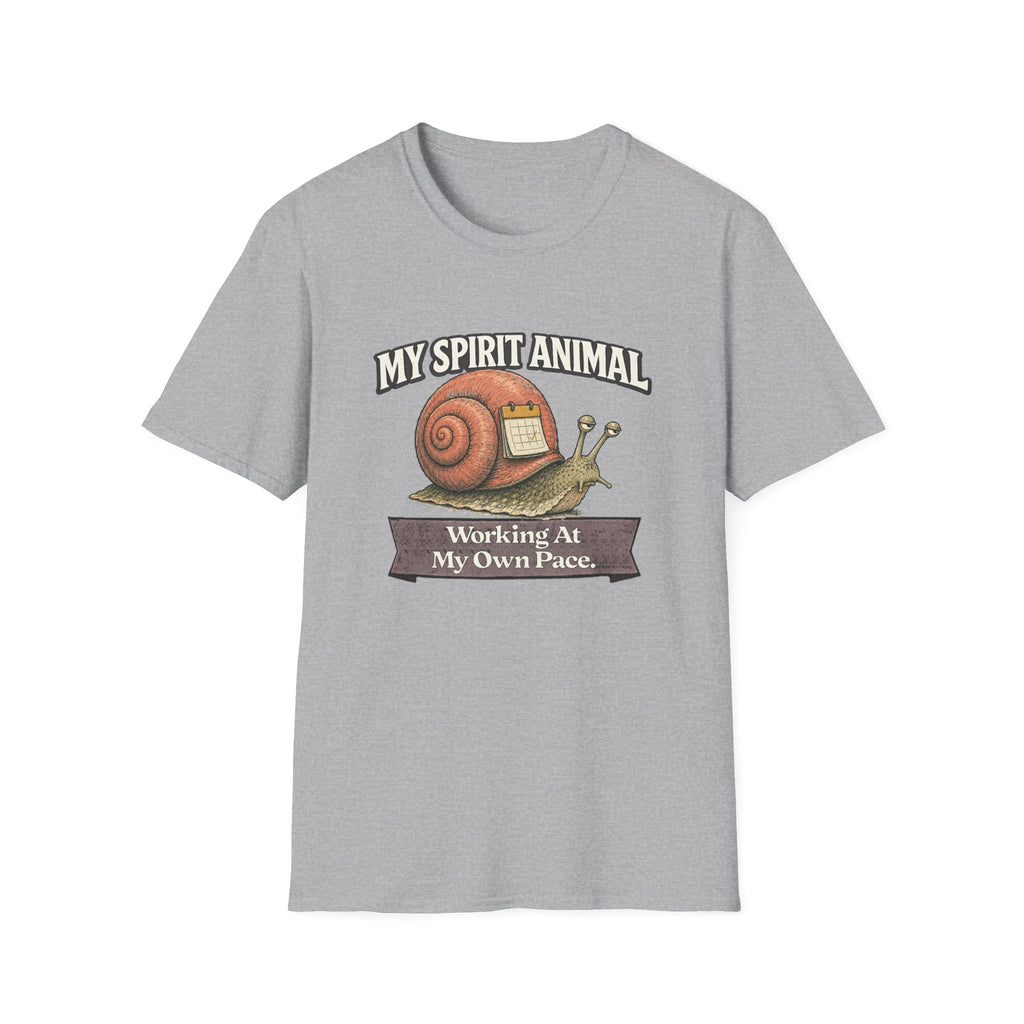 "My Spirit Animal: Snail (Working At My Own Pace)" T-Shirt