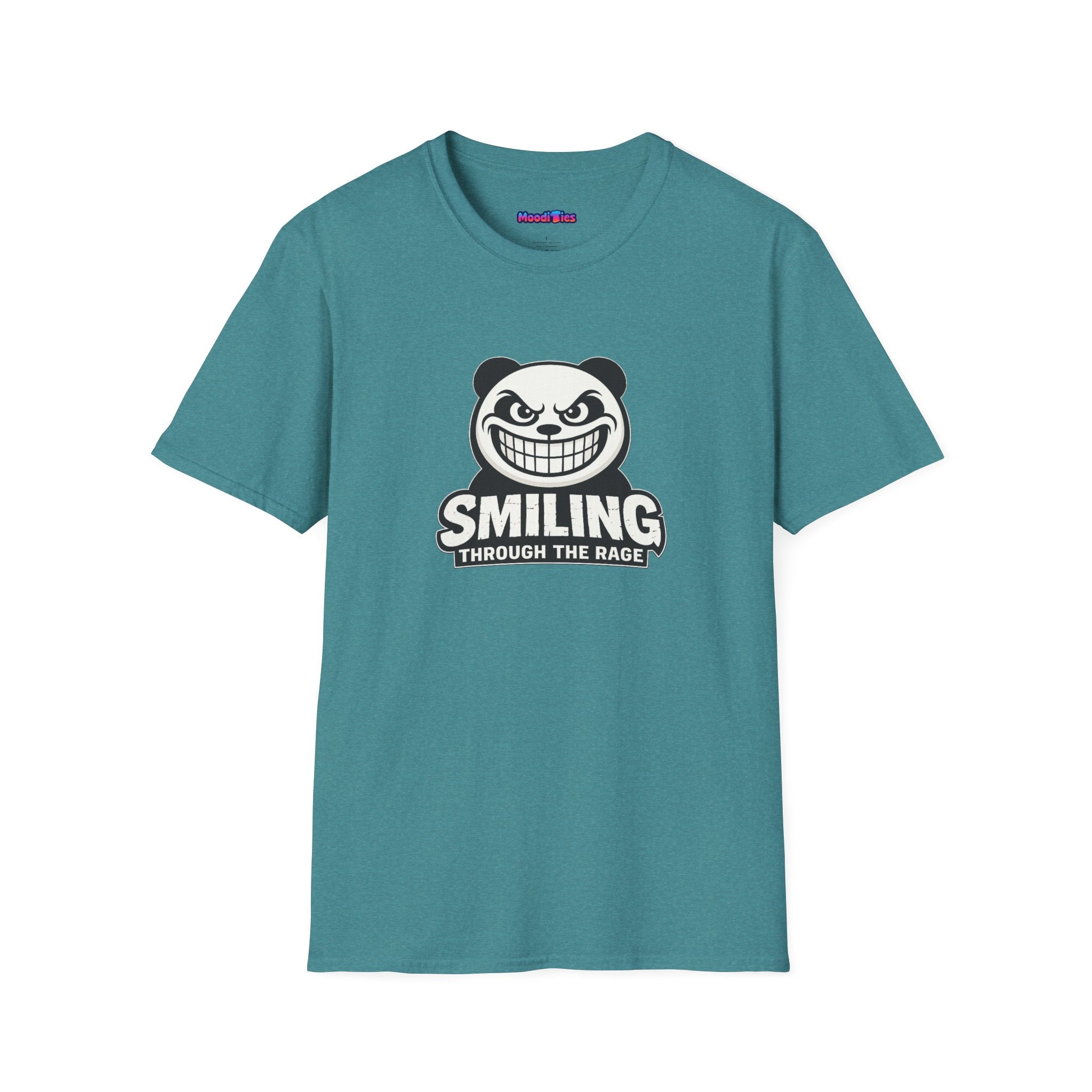 "Smiling Through The Rage" Fierce Grinning Panda T-Shirt