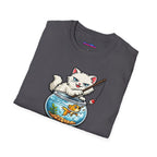"I AM The Problem" Cat with Goldfish T-Shirt
