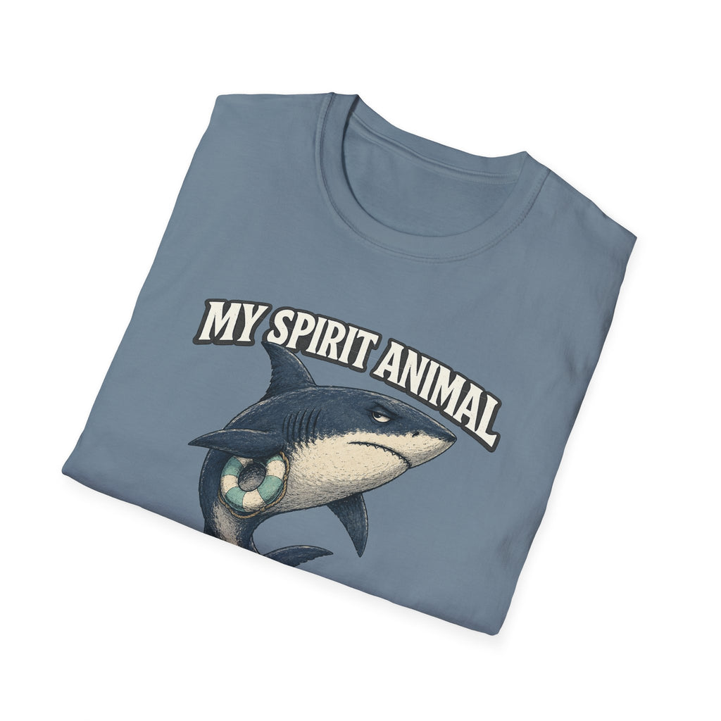 "My Spirit Animal: Shark (Not Here To Chat)" T-Shirt