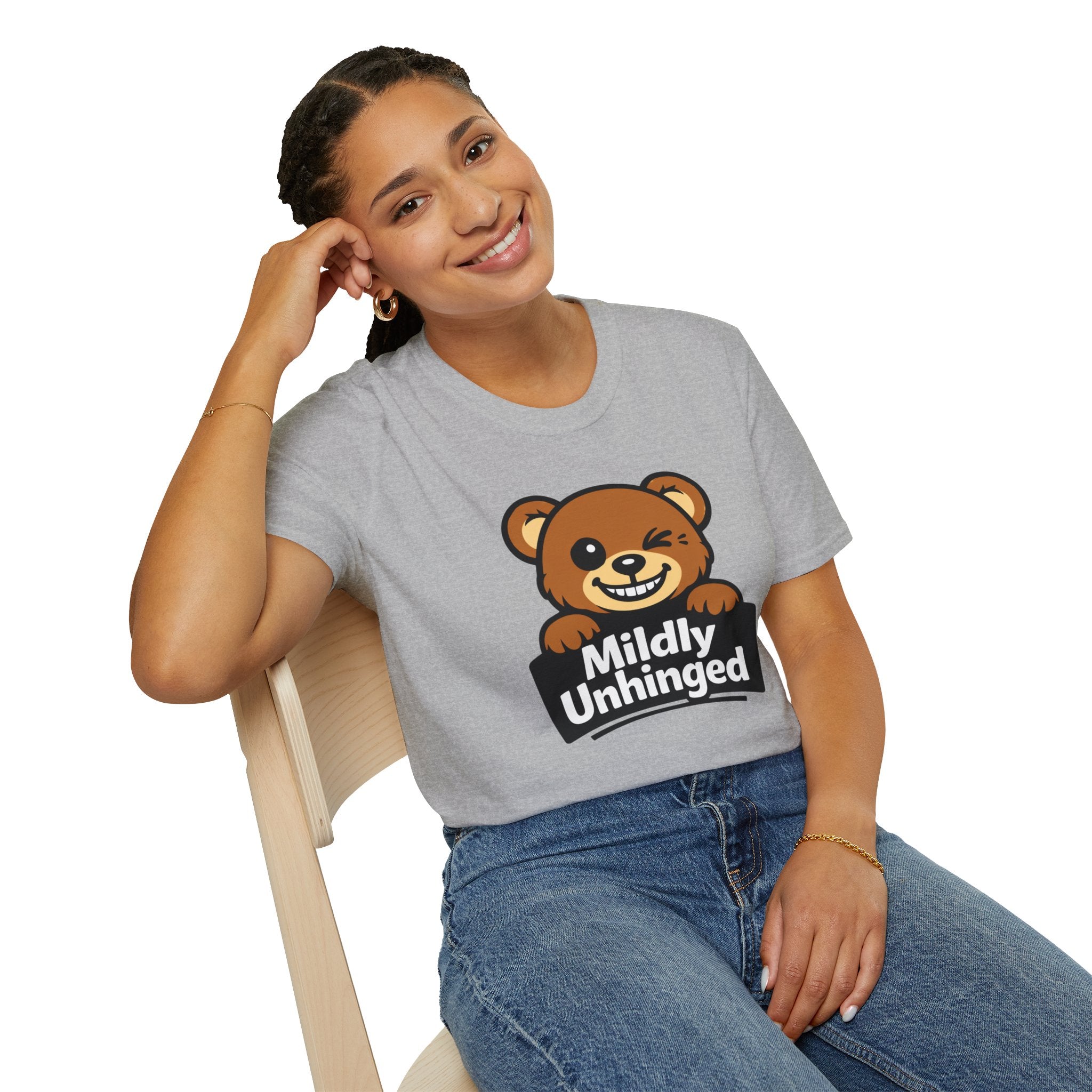 "Mildly Unhinged" Bear T-Shirt