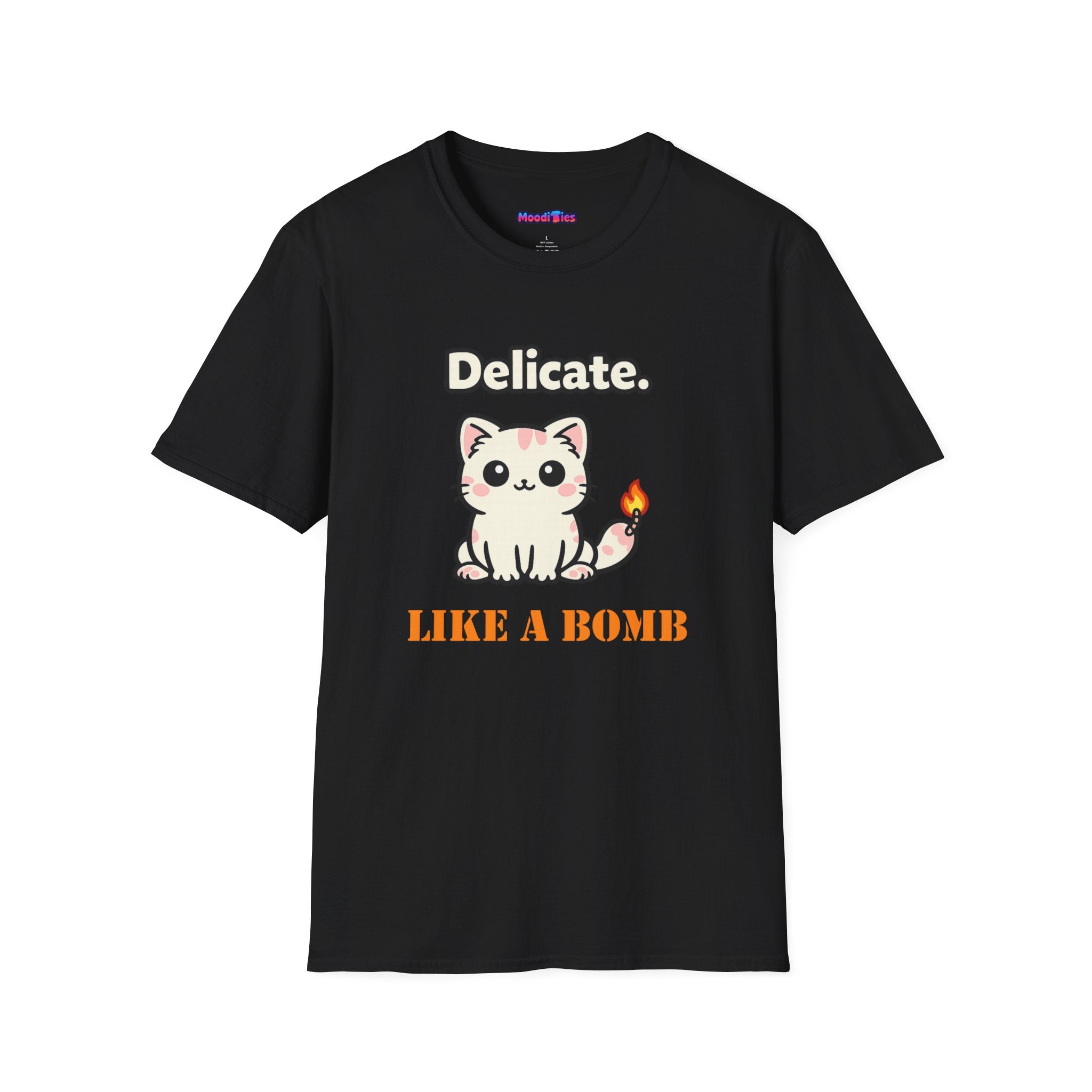 "Delicate. Like a Bomb." Cat T-Shirt