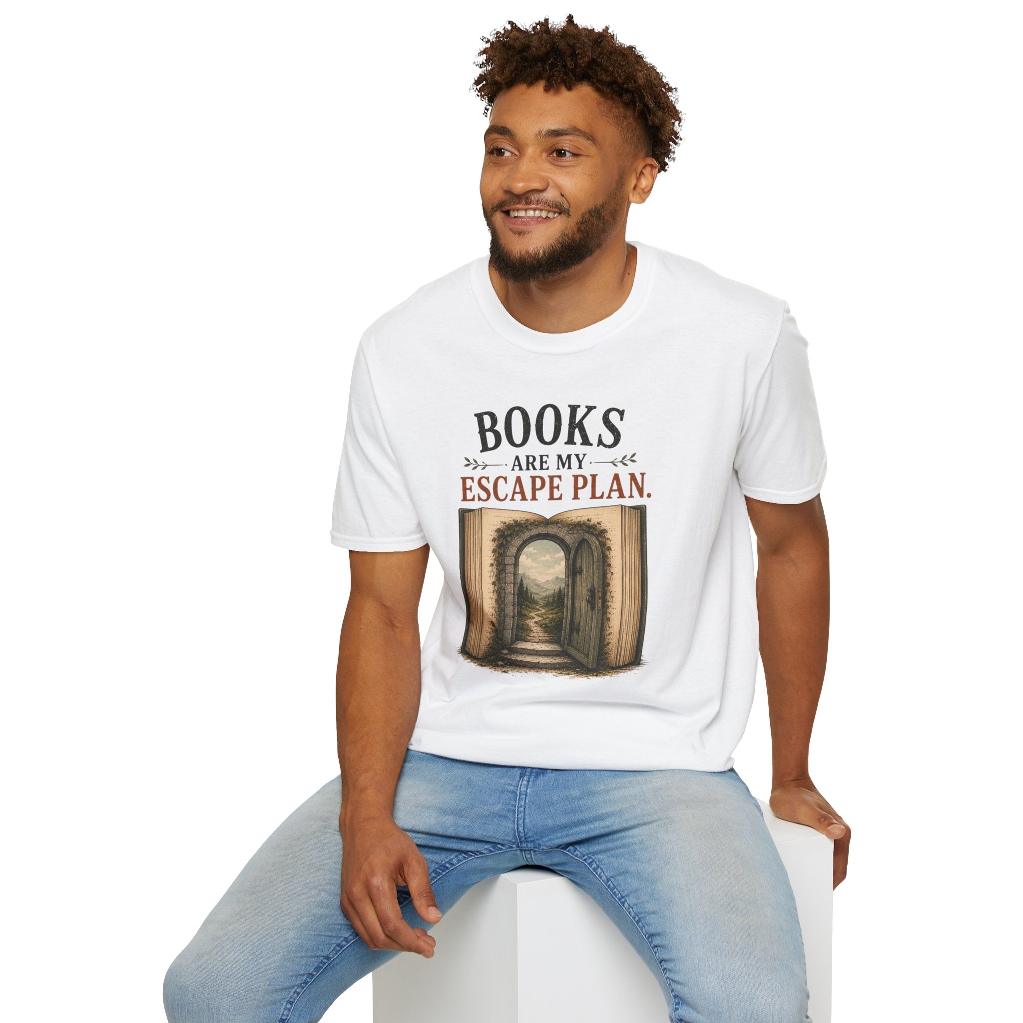 "Books Are My Escape Plan." Book Portal T-Shirt