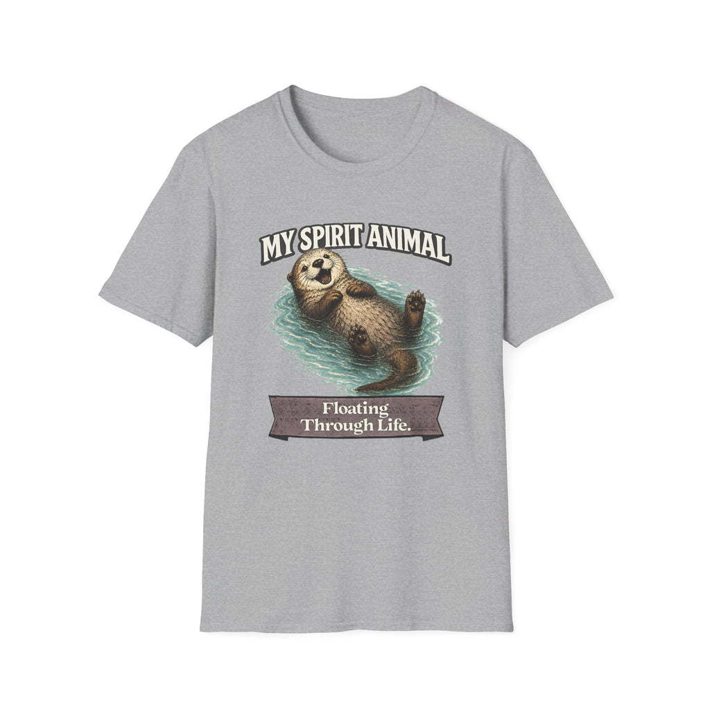 "My Spirit Animal: Otter (Floating Through Life)" T-Shirt