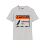 "Warning: Compressed Gas" Warning Sign T-Shirt