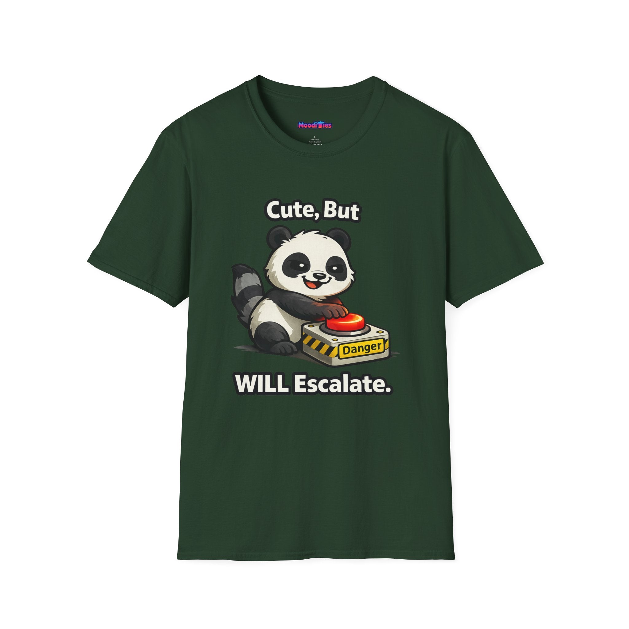 "Cute, But Will Escalate" Danger Panda T-Shirt
