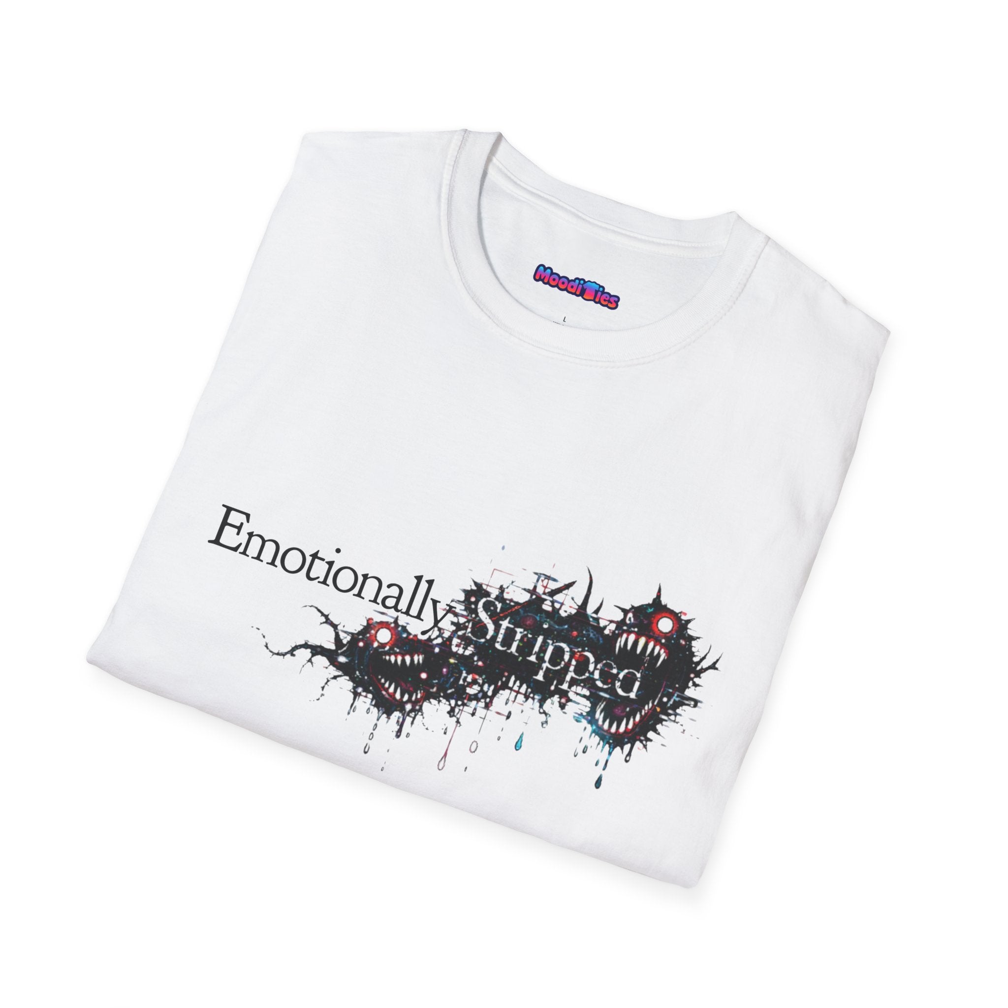 "Emotionally Stripped" Grunge Graphic T-Shirt