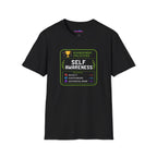 "Achievement Unlocked: Self-Awareness" Gamer Humor T-Shirt