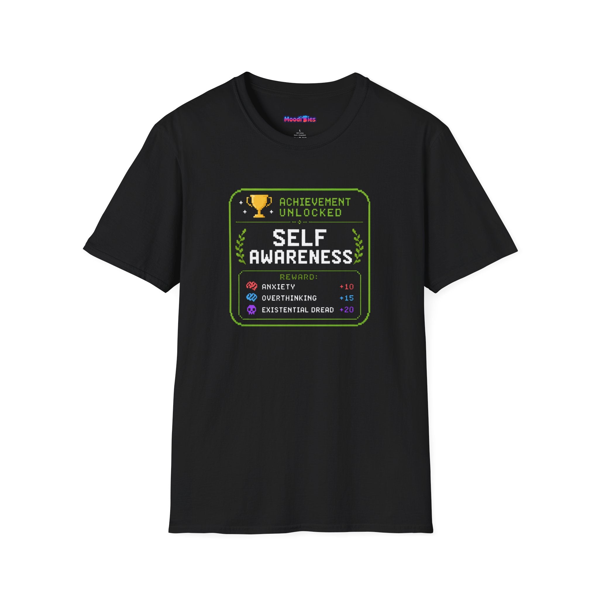 "Achievement Unlocked: Self-Awareness" Gamer Humor T-Shirt