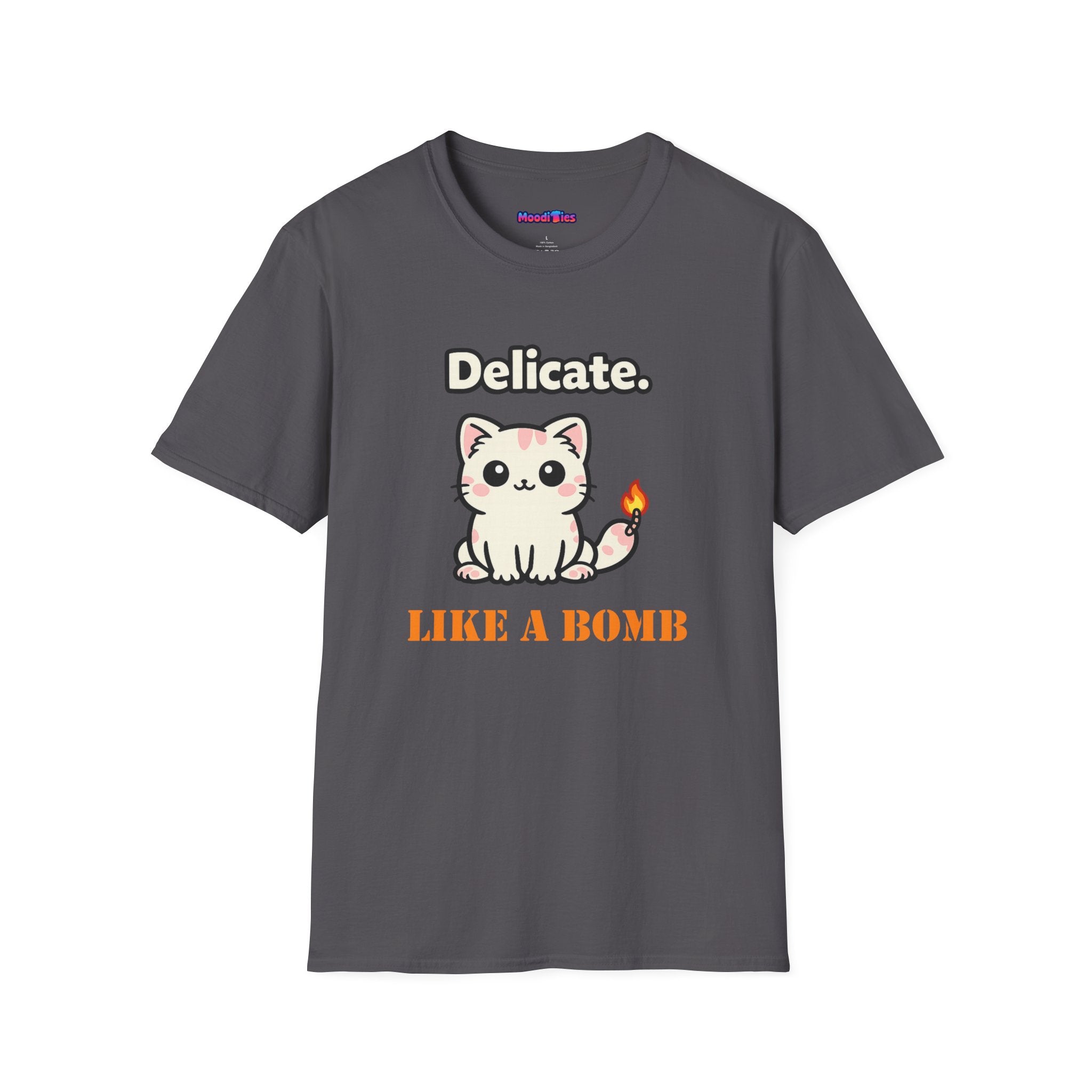 "Delicate. Like a Bomb." Cat T-Shirt
