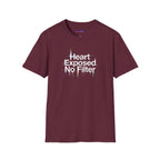 "Heart Exposed No Filter" Graphic T-Shirt