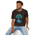 Digital Tree of Life (Blue) Graphic T-Shirt