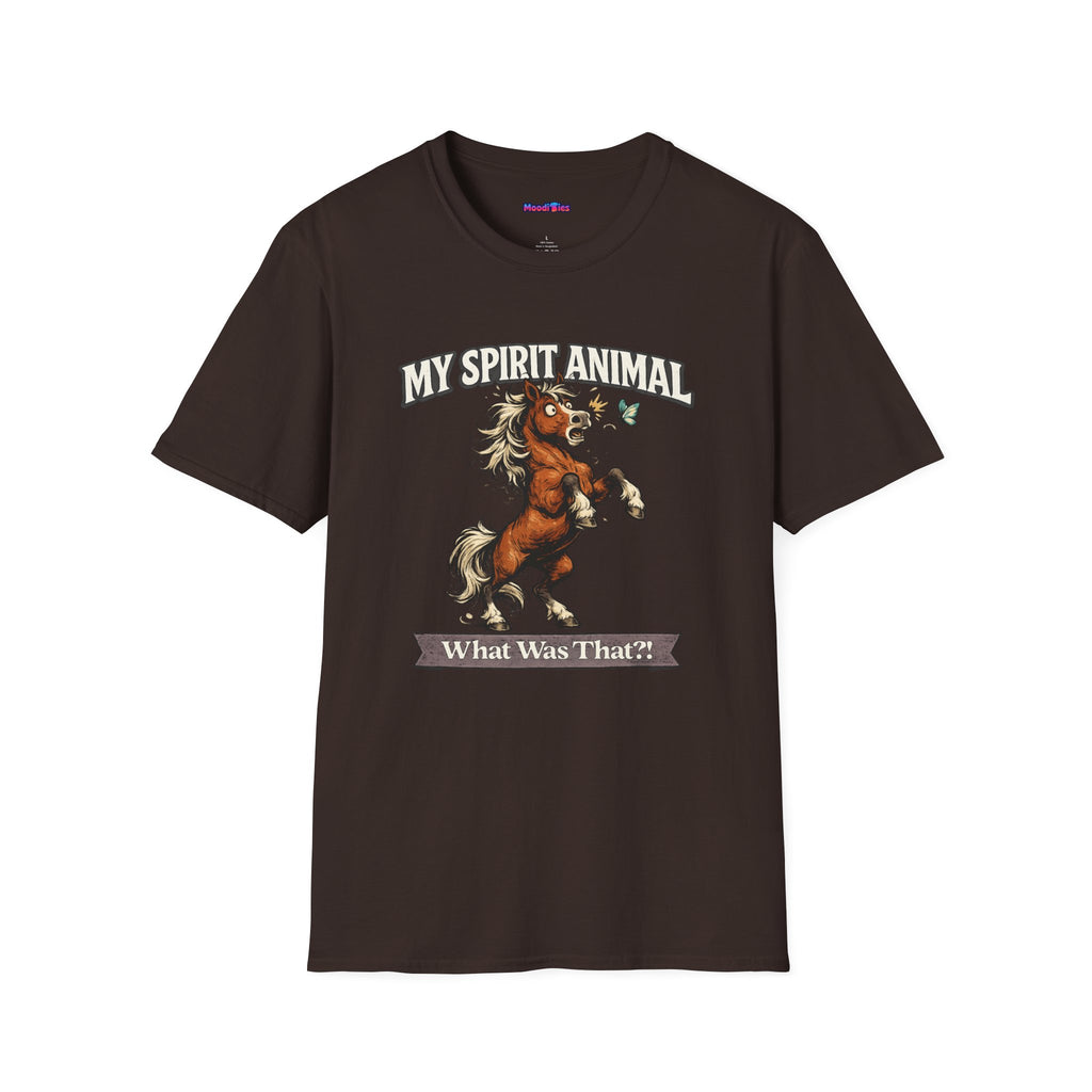 "My Spirit Animal: Horse (What Was That?!)" T-Shirt
